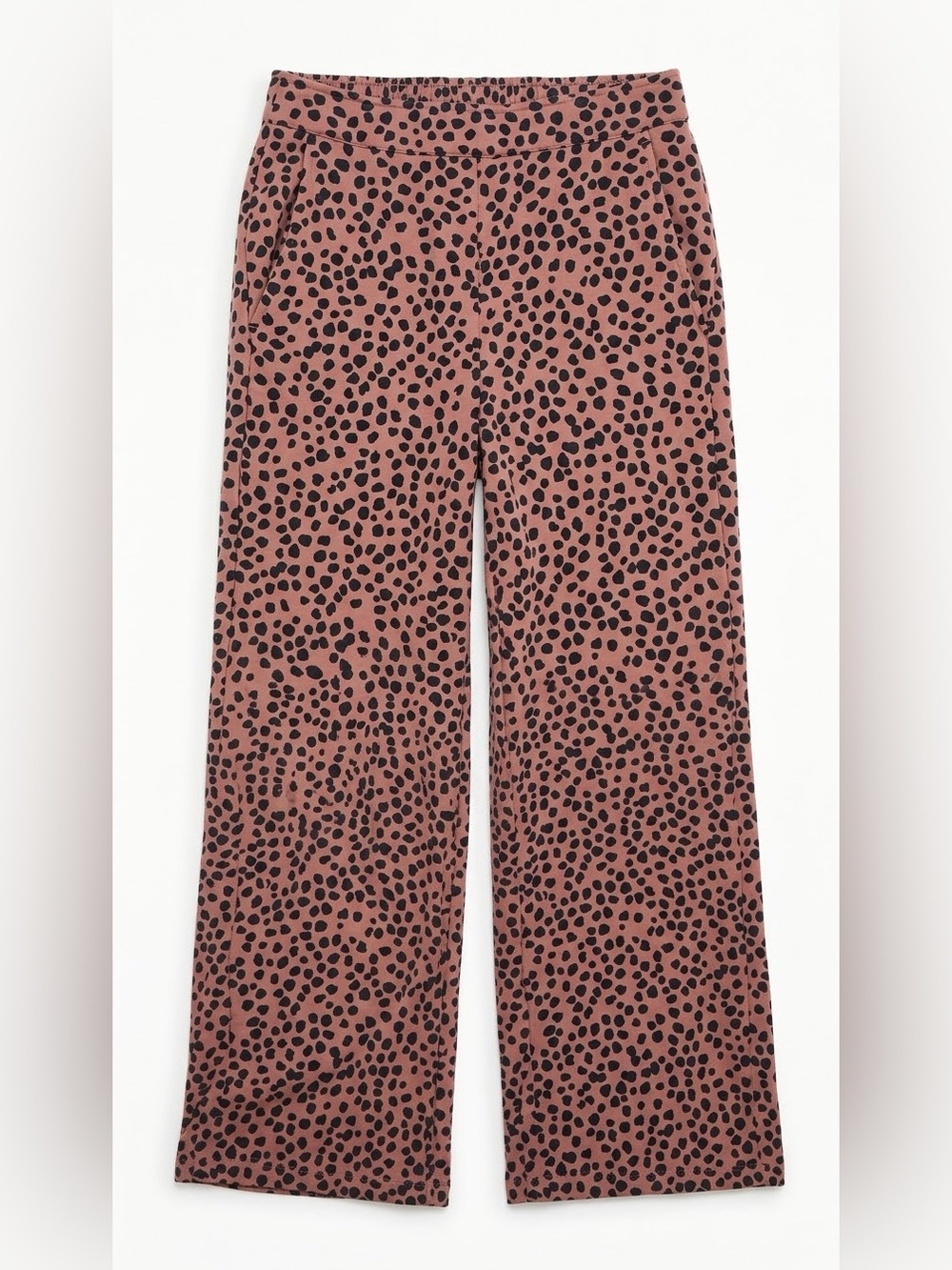 Old Navy Animal Print Leopard Spotted Wide Leg Palazzo Pants Women Small